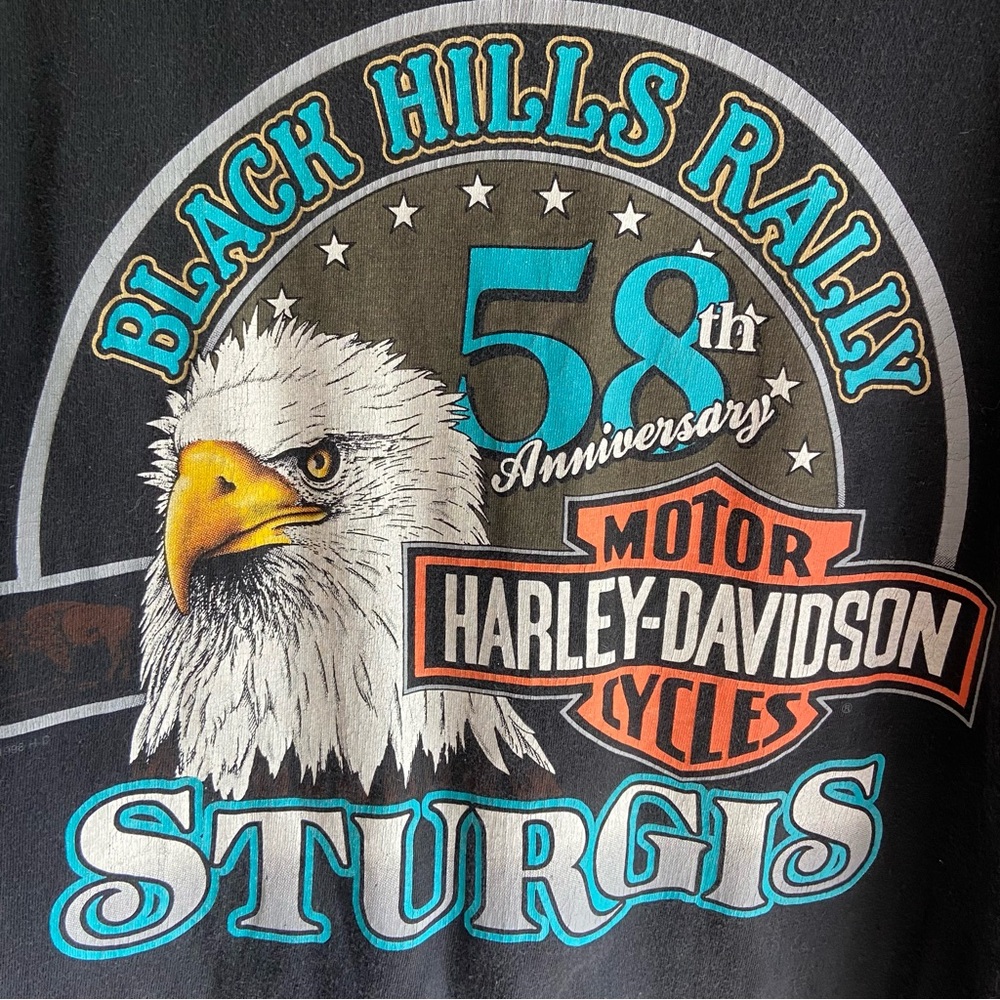 Vintage 90’s Harley Davidson x Sturgis Biker Tee - Picture 5 of 8